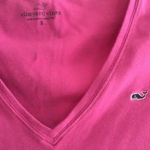 Vineyard Vines Pink V-neck T-shirt
